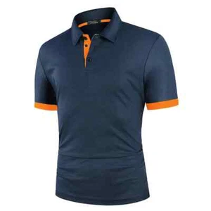 Camisa De Polo Para Hombres Moda Elegante Casual De Algodón Marca De Lujo nuova - Foto 1 di 20