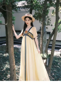 Oriental Traditional Chinese Hanfu Dress Red Plus Size Chiffon Folk Dance  Suit - Picture 1 of 13