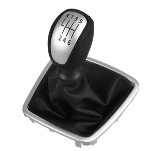 6 VITESSES CUIR POMMEAU LEVIER DE VITESSE SOUFFLET Pour Renault Laguna Mk3 07-14 - Picture 1 of 10
