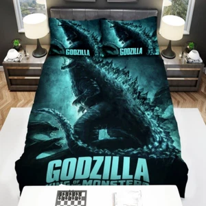 Godzilla King Of The Monsters Printed Full Bedding Duvet Covers Set (4pcs) - Picture 1 of 1