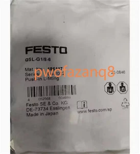 1 PCS NEW FESTO L-bend connector QSL-G1/8-6 186117 - Bild 1 von 3