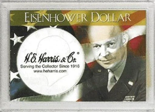 Harris Snaplock para 1 dólar Eisenhower estuche escarchado 2x3 soporte de almacenamiento de exhibición Foto 1 de 1