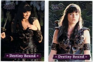 Xena Season 3: Complete Destiny Bound Chrome Set (2) 1999 Topps Chromium