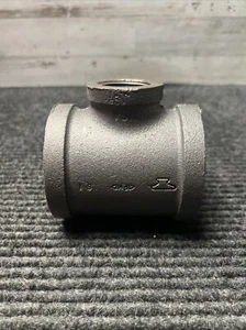 (1) NEW Reducing Tee Malleable Iron 2" X 1" X 2" - USA - Picture 1 of 5