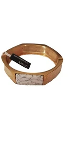 Brazalete Brazalete con Bisagras Tono Dorado/Mármol de Banana Republic NUEVO Con Etiqueta $49.50 - Imagen 1 de 5