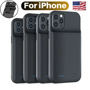 6800mAh Battery Charger Case Power Bank For iPhone 15 14 13 12 11 Charging Cover - Picture 1 of 31