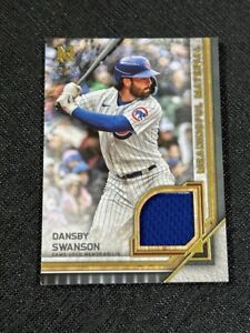 2023 Topps Museum Dansby Swanson SP Gold Jersey Card /25