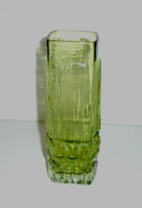 Swedish Green Glass Vase Rune Strand Sea Glasbruk Sweden - Picture 1 of 5
