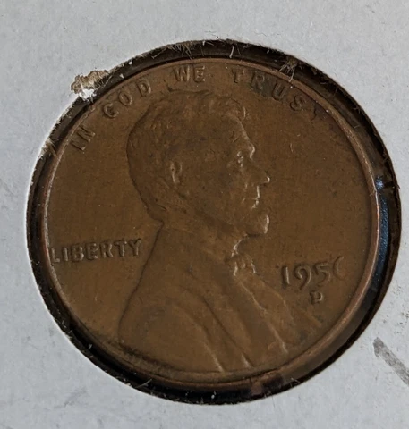 1956 D LINCOLN WHEAT PENNY WITH ERROR LIGHT 6 Cover