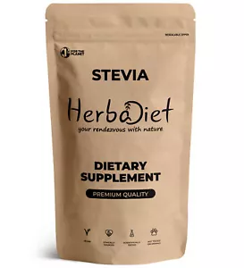 Stevia Extract Powder 90% Steviosides WHITE Natural Sweetener Sugar Alternative - Picture 1 of 3
