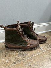 Filson x Sebago  Mackinaw Mens Boots Leather Size 9 Filson Wool Upper NWOB