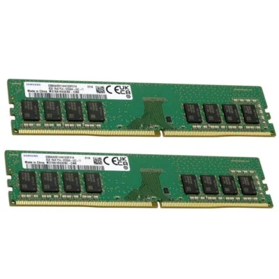 Samsung 16GB 2X8GB DDR4 3200MHz PC4-25600 1RX8 UDIMM Memory Ram M378A1K43EB2-CWE - Image 1 of 4