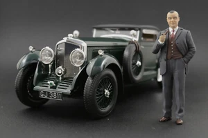W.O. Bentley Figura para 1:18 Blower Blue Train Minichamps PMA !! NO CAR !! - Imagen 1 de 9