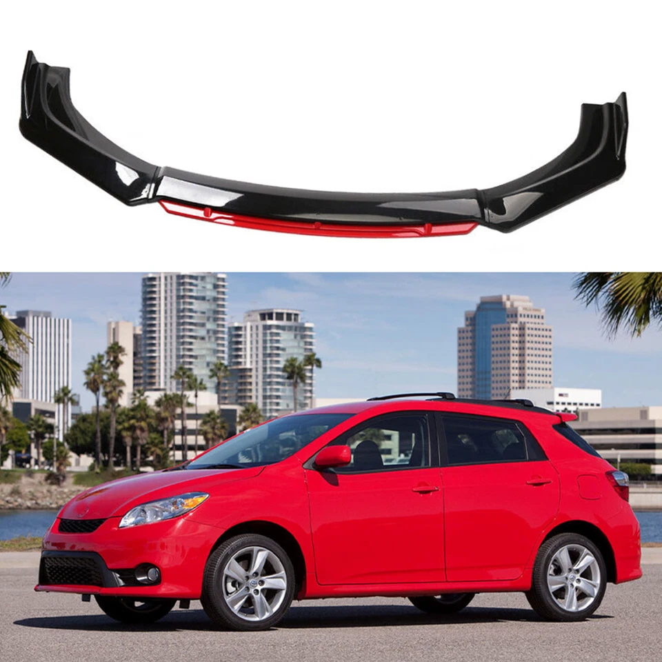 Front Bumper Lip Body Kit Spoiler Splitter For 2003-2014 Toyota Matrix Foto 1 de 4