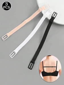 Soporte de correa de sujetador antideslizante elástico ajustable correa corredor clip trasero para mujer 3 piezas - Imagen 1 de 14