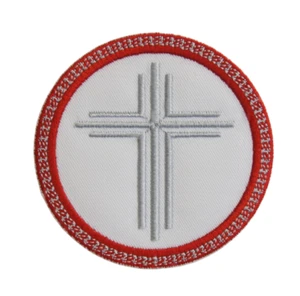 Kreuz Bügelbild Patch bestickt Stoff christlich Patch - Bild 1 von 6