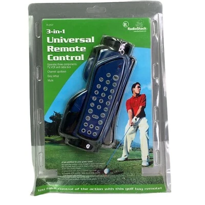 Bolsa de Golf Radio Shack Universal Remota Forma Nueva en Paquete Cable de TV 3 en 1 Foto 1 de 4