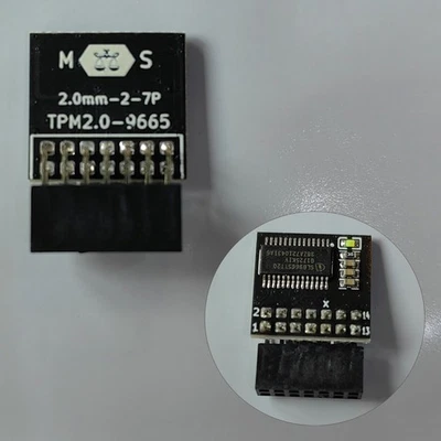 Win 11 TPM 2.0 Sicherheitsmodul Ersatz für MSI B250M Motherboard 14Pin LPC - Image 1 of 4