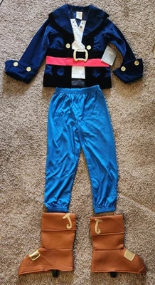 Disney Store Jake And The Neverland Pirates Costume Size S 5/6 Outfit Dress-up  - Image 1 of 4