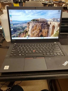 Lenovo ThinkPad T14 14" i5-10210U 1.8GHz 16GB RAM 256GB SSD Win11 61325-17 - Picture 1 of 20