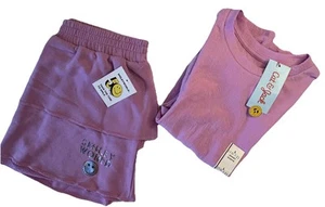 Smiley World M 10/12 Purple Skirt & Large 10/12 Purple Cat & Jack Shirt Set NEW - Picture 1 of 12
