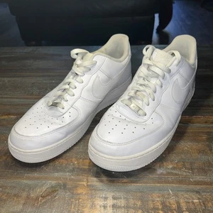 Nike Air Force 1 '07 Men's Size 13 Athletic Shoes Triple White CW2288-111 - Picture 1 of 10