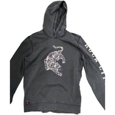 Sudadera con Capucha John Varvatos Nick Jonas Detroit Rock City Tiger Negra Talla Mediana Foto 1 de 4