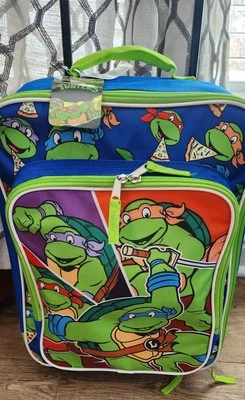 Teenage Mutant Ninja Turtles Kids Rolling Suitcase 16 X 12 X 5 great gift  - Image 1 of 3