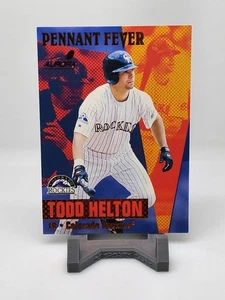 1999 Pacific Aurora Pennant Fever #9 Todd Helton RC, Colorado Rockies HOF /20 - Picture 1 of 4