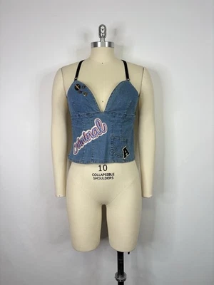 Top halter de mezclilla azul Dolce & Gabbana D&G de colección Foto 1 de 4