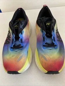 HOKA One One Bondi 8 Running Shoe Rainbow Multicolored Unisex Men's US 11.5D - Picture 1 of 11