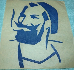 1-Cannabisman Weed Zick Zag Marihuana Topf Vintage Wärmeübertragung Bügelbild Original - Bild 1 von 13