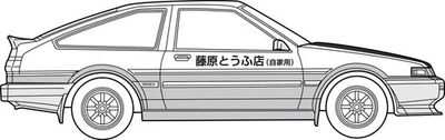 1/24 Initial D No.019 Trueno AE86 Carbon Bonnet Takumi Fujiwara ISD-019 - Image 1 of 4