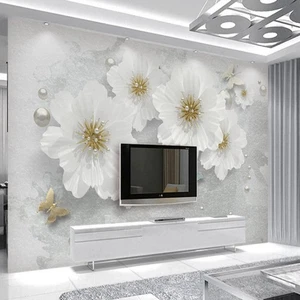 Vlies Fototapete Wandtapete Wandbilder Dreidimensionale Schmuck Blume 9875 - Picture 1 of 4