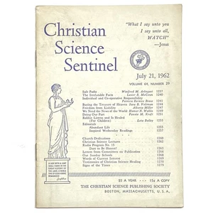 Christian Science Sentinel • 21. Juli 1962 - Bild 1 von 1