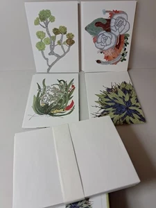 Pattie Lee Becker Set of 16 Blank Note Cards w/ Envelopes "Botanical" Series - Picture 1 of 4