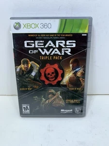 Gears of War Triple Pack Microsoft Xbox 360, 2011 Completo En Caja con Manual Probado - Imagen 1 de 4