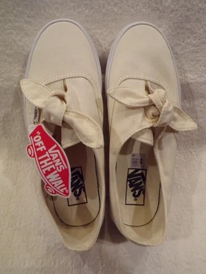 VANS подлинный узловатый винтажный белый женский размер 8 туфли скейтбординга кроссовки - Изображение 1 из 4