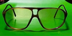 Eyevan Sunglasses Model FG-106 Celluloid Brown Frame Light Yellow Lenses 52 - Picture 1 of 5