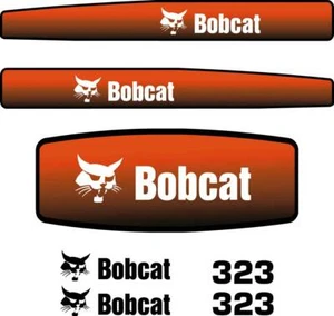 Bobcat 323 Decals Stickers, Repro Aftermarket Decal kit  - Bild 1 von 3