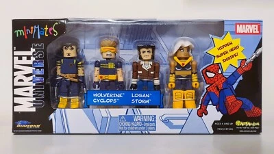 Minimates Marvel X-Men Wolverine Cyclops Logan Storm Figura Paquete de 5 Foto 1 de 4
