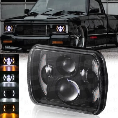 Fit Chevy S10 Pickup 1982-1997 5x7 7x6" LED Headlight Halo DRL Hi/Low Beam H6054 - Image 1 of 4