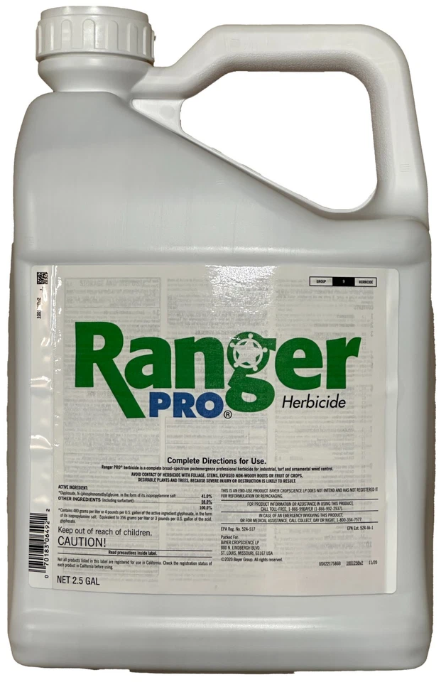 Гербицид Ranger Pro - 2,5 галлона (41% глифосат с поверхностно-активным веществом) - Изображение 1 из 1