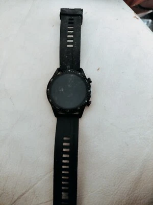 Huawei Watch GT 2 46mm Stainless Steel Case with Sport Strap-Black - Image 1 of 4