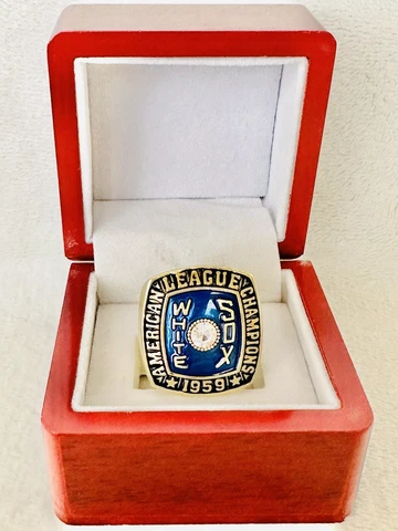 1959 Chicago White Sox World Series Ring W Box, 🇺🇸 SHIP Cover
