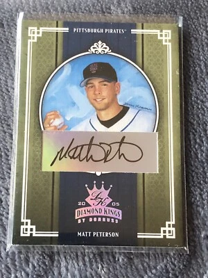 2005 Diamond Kings Signature Silver #260 Matt Peterson Auto /100 - Image 1 of 3