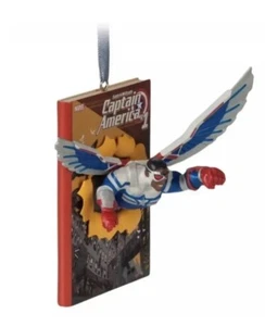 BNIB With TagDisney Store Sketchbook Christmas Ornament Marvel Captain America - Picture 1 of 8