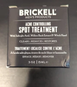 Brickell Men's Acne Controlling Spot Treatment Natural Acne Box Damage 0.5oz - Picture 1 of 5