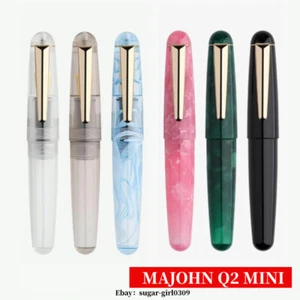 MAJOHN Q2 MINI Short Dropper Resin Fountain Pen EF/F Nib Writing Gifts With box - Picture 1 of 29