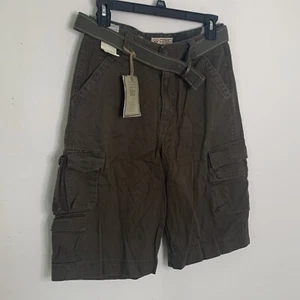 ARIZON JEAN CO~(JCP) Boys Cargo shorts Army green New w/tag w/belt 8 pkts 18 Reg - Picture 1 of 12